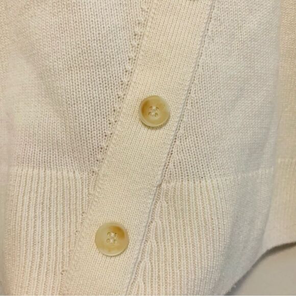 Summersalt cream wool cashmere button accent sweater size medium - Picture 7 of 9